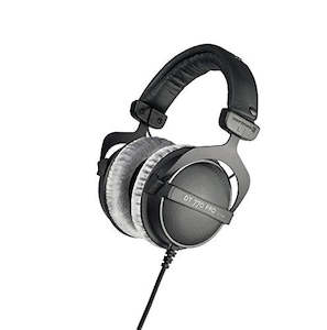 On Ear Headphones: beyerdynamic DT 770 PRO 80 Ohm Gray Over-Ear Studio Headphones (Enclosed Design, Wired for Recording/Monitoring)