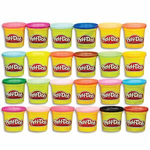 Arts Crafts: Play-Doh Modeling Compound 24-Pack Case, 3oz Cans, Colors Vary (Ages 2+, Amazon Exclusive)