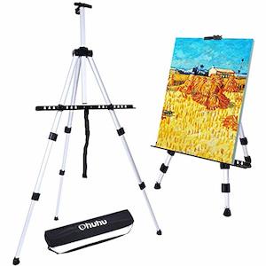 Arts Crafts: Ohuhu 66-inch Aluminum Artist Easel Stand with Carry Bag for Table-Top or Floor Use