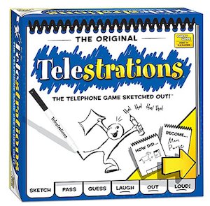 Games Accessories: USAOPOLY Telestrations 8-Player Original Board Game for Kids & Adults (Multicolor)
