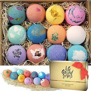 LifeAround2Angels Bath Bombs Gift Set (12 USA-Made Fizzies) with Shea & Coco But&hellip;