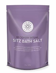 Bath Bathing Accessories: Pure Body Naturals Sitz Bath Salt - 10 Oz (Postpartum & Hemorrhoid Treatment) with Epsom, Dead Sea Salt & Essential Oil