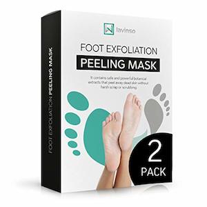 Lavinso Foot Peel Mask 2 Pack: Exfoliate and Soften Callused, Dry and Rough Feet&hellip;