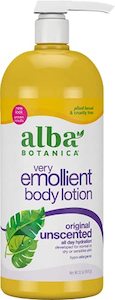 Foot Hand Nail Care: Alba Botanica Original Unscented Very Emollient Body Lotion (32 Oz).