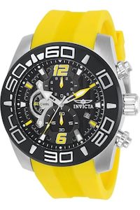Watches: Invicta Men's 22808 Pro Diver Analog Display Quartz Yellow Watch