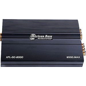 Multichannel Amplifiers: American Bass XFL DC 2000 Monoblock 4 Channel Class D 2000W Amplifier w/ Bass Boost (Black)