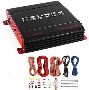 Dual Channel Speakers: New Crunch PX-1000.4 4 Channel 1000W Car Amplifier with Wiring Kit (1,000W)