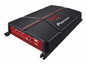 Dual Channel Speakers: Pioneer GM-A5702 2-Channel Bridgeable Amplifier with Bass Boost (Black/Red)