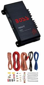 Dual Channel Speakers: BOSS Audio Systems R1002 Riot 200W 2-Channel Class A/B Car Amplifier and AKS8 Wiring Kit