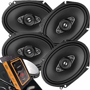 Pioneer TS-A6886F 4-Way Coaxial Car Speakers Bundle with Gravity Magnet Phone Ho&hellip;