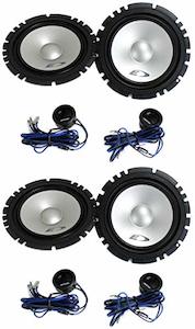 Component Speakers: Alpine SXE-1750S 6.5" 560W 2-Way Car Audio Component Speakers (SXE1750S)