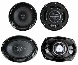 Coaxial Speakers: Kenwood KFC-1665S 6.5" 300W 2-Way Car Speaker and KFC-6965S 6x9 400W 3-Way Car Speaker (Set of 2)