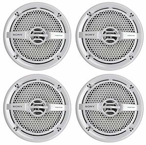 Sony XS-MP1611 6.5in 280W 4? Dual Cone Marine Audio Stereo Speakers (2 Pairs), W&hellip;