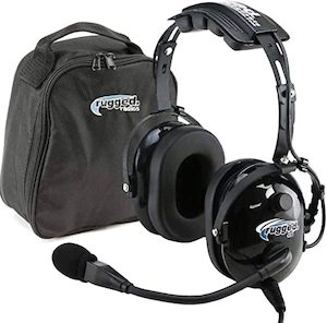 Rugged Air RA200 General Aviation Pilot Headset: Noise Reduction, Dual GA Plugs,&hellip;