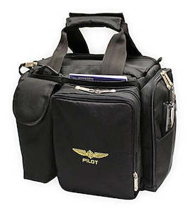 Design 4 Pilots CROSS COUNTRY Flight Bag (Black, Pilot Gift)