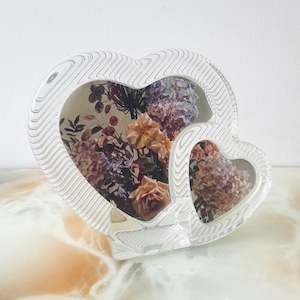 Homewares: Glass Hearts Photo Frame