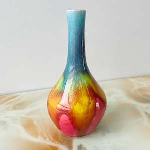 Homewares: Small Rainbow Pottery Vase