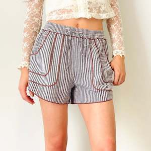 Textured Cotton Shorts (S-M)