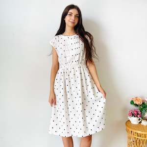 Vintage Polka Dot Dress (S)
