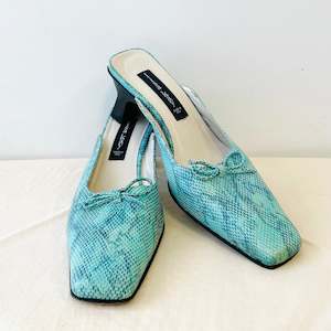 Footwear: Square Toe Mules (39)