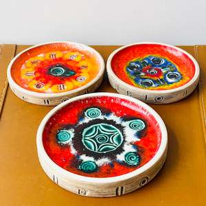 Colourful Pottery Plate Set