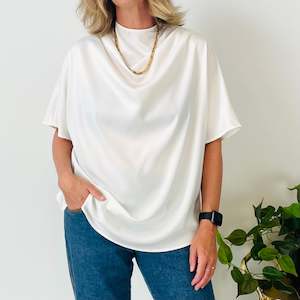 Tops: High Cowl Neck Top (M)