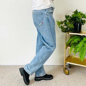 Bottoms: Djerf Avenue Organic Cotton Jeans (S-M)