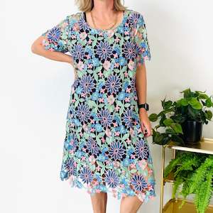 Annah Stretton Floral Lace Dress (XL)