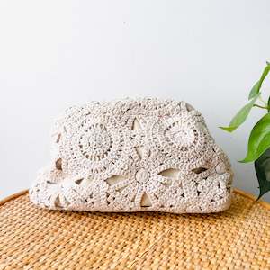 Vintage Crochet Clutch