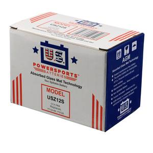 Us Powersports: USPS AGM Battery USZ12S YTZ12S