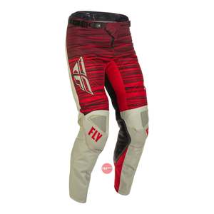 Fly Racing 2022 Kinetic Wave Pant Light Grey Red Waist Size 36 Inches