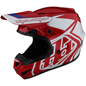 Troy Lee Designs GP Overload Red / White Helmet Size Medium 58cm