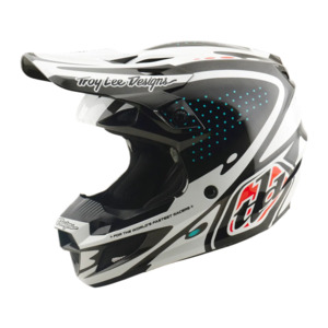 Troy Lee Designs SE5 Polycarbonate The Line Black Helmet Size XL 61cm