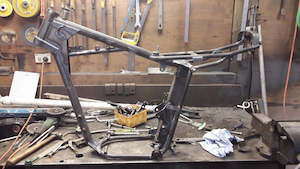 Products: Profab replica frame and swing arm kit. HL500