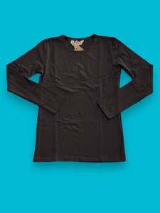 Black: Shaped LS Tee Black - limited sizes