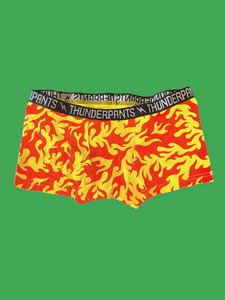 Flames: Flat Front Boxer Flames