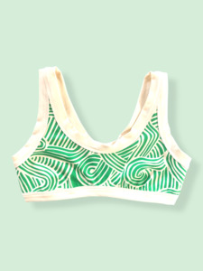 Print: Original Crop Top Green Zen