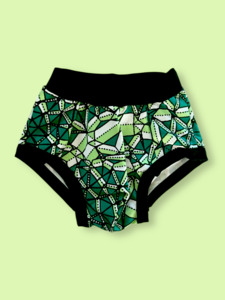 Pouch Fronted Underwear: Pouch Fronted Brief Emerald Crystals - 2XL only