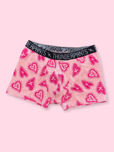 Pouch Boxer Pink Hearts - last pair 2XL