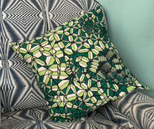 Cushion Cover Emerald Crystals