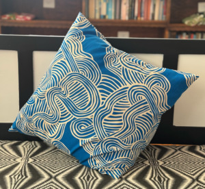 Cushion Cover Blue Zen