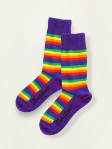 Socks Purple Rainbow