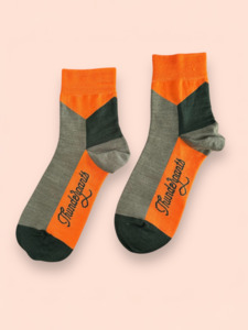 Shortie Socks Orange Block