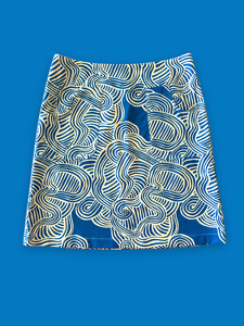 Skirts: PATCH POCKET Skirt Blue Zen