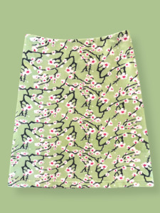 Skirts: A line Skirt Apple Blossom