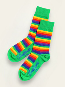 All: Socks Lime Rainbow