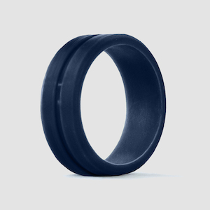 Rings: Groove Ring - Navy