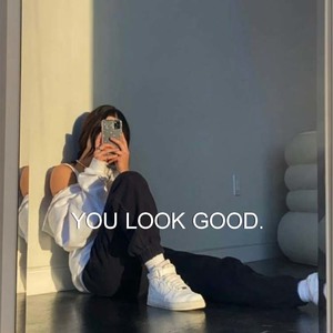 Thursday At Eight: You Look Good Mirror Sticker - White