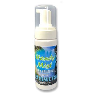 Products: Handy Mist Toilet Tissue Foam - Handy Mist - eco-friendly substitute for disposable wipes