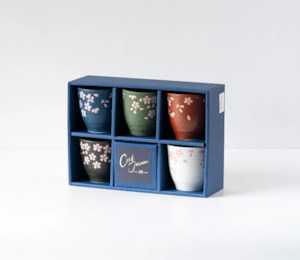 Assorted Cherry Blossom Cup Set
